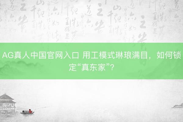 AG真人中国官网入口 用工模式琳琅满目，如何锁定“真东家”？