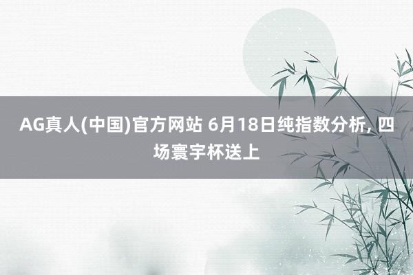 AG真人(中国)官方网站 6月18日纯指数分析, 四场寰宇杯送上