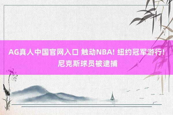 AG真人中国官网入口 触动NBA! 纽约冠军游行! 尼克斯球员被逮捕